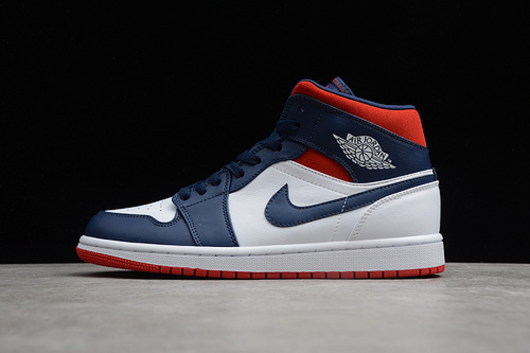 Jordan AIR Jordan 1 MID SE USA WHITE/BLUE/UNIVERSITY RED · 852542-104, photo 1