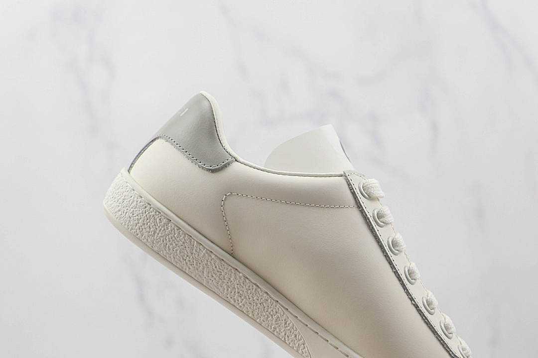 Gucci [GU*CCI ACE EMBROIDERED LOW-TOP SNEAKERS WHITE/WHITE/LIGHT GREY]-[WOMAN:35-39]-[MAN:40-44] - Image 5