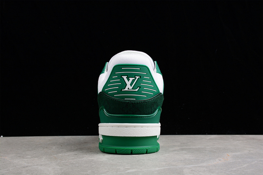 Louis Vuitton [L*V TRAINER LOW SNEAKERS WHITE/BLACK/GREEN]-[WOMAN:35-39]-[MAN:40-45] - Image 2