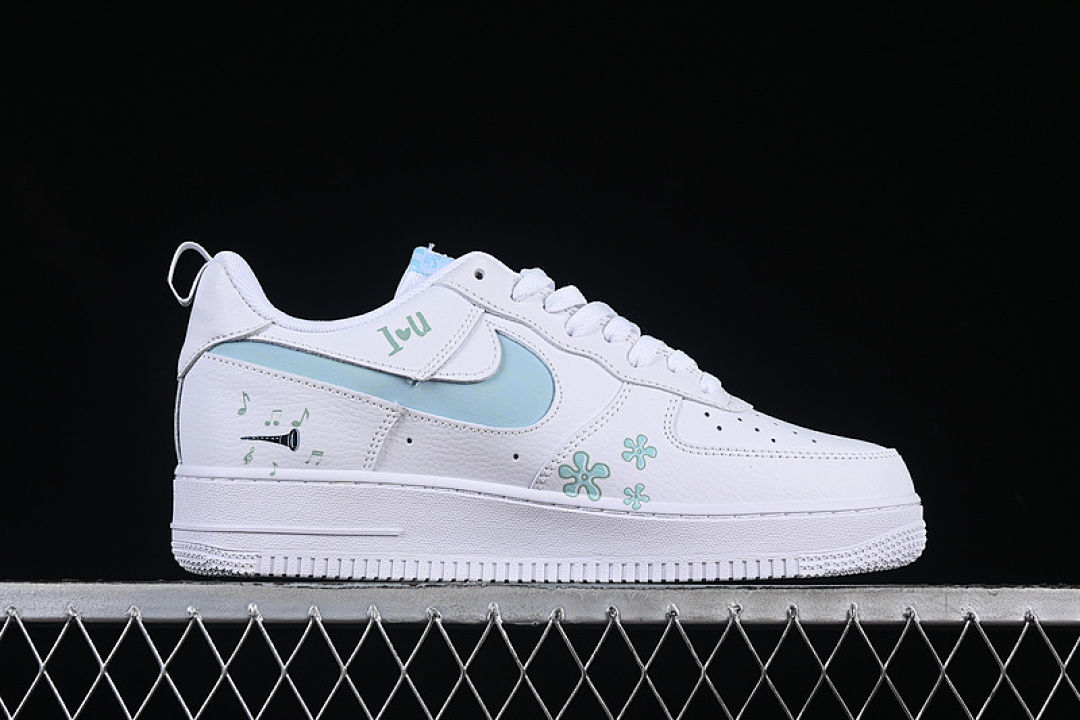 Nike [FB8971-060]-[AIR FORCE 1 07 LOW OCTOPUS BROTHER WHITE/BLUE/GREEN]-[WOMAN:36-39]-[MAN:40-45] - Image 16