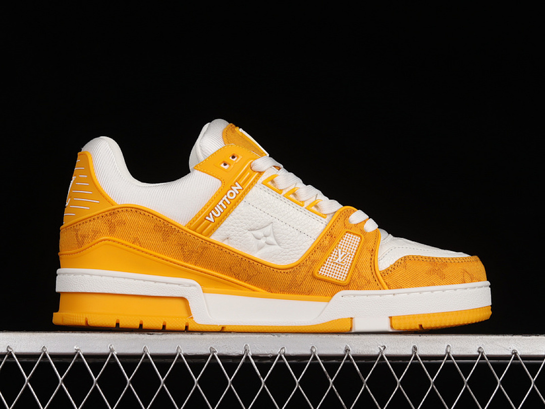Louis Vuitton [L*V FASHION CATWALK SNEAKERS WHITE/WHITE/YELLOW]-[MAN:38-46] - Image 16