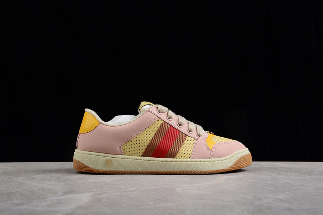 Gucci [GU*CCI ACE EMBROIDERED LOW-TOP LIGHT PINK/YELLOW/BEIGE]-[WOMAN:35-40] - Image 16