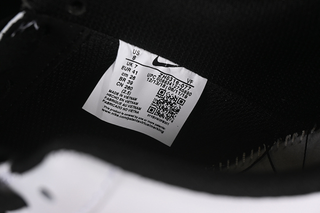 Nike [ZH0316-077]-[AIR FORCE 1 07 LOW WHITE/BLACK]-[WOMAN:36-39]-[MAN:40-45] - Image 6