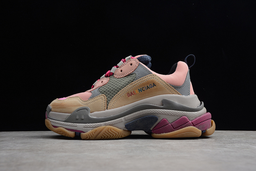 Unbranded [ECBA7006776C]-[TRIPLE S SNEAKER DADSHOE PINK/GREY/BROWN]-[UNISEX:35-45]-[1.8-200], photo 1