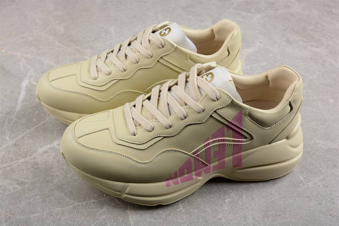 On Running [GU*CCI RHYTON VINTAGE TRAINER SNEAKER BEIGE/BEIGE/PINK]-[WOMAN:35-39]-[MAN:40-44] - Image 9