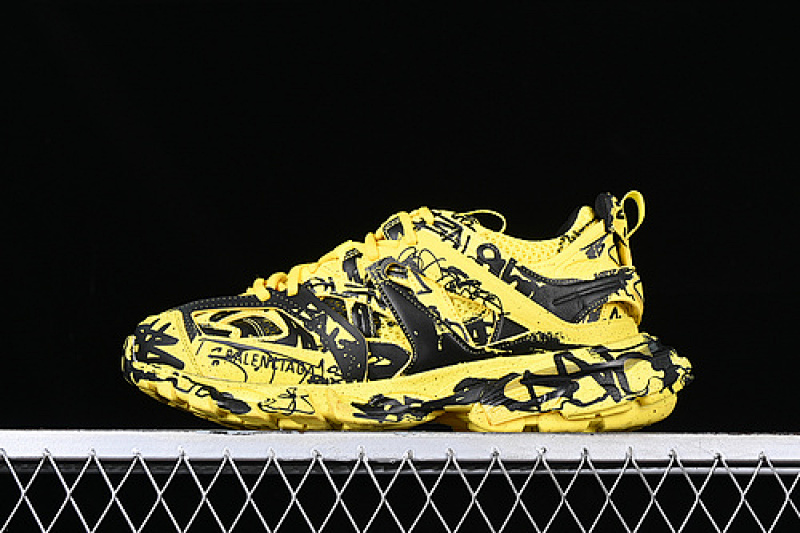 Balenciaga TRACK SNEAKER TESS S GOMMA RES BLCK/YELLOW · W3RRA7810, photo 1