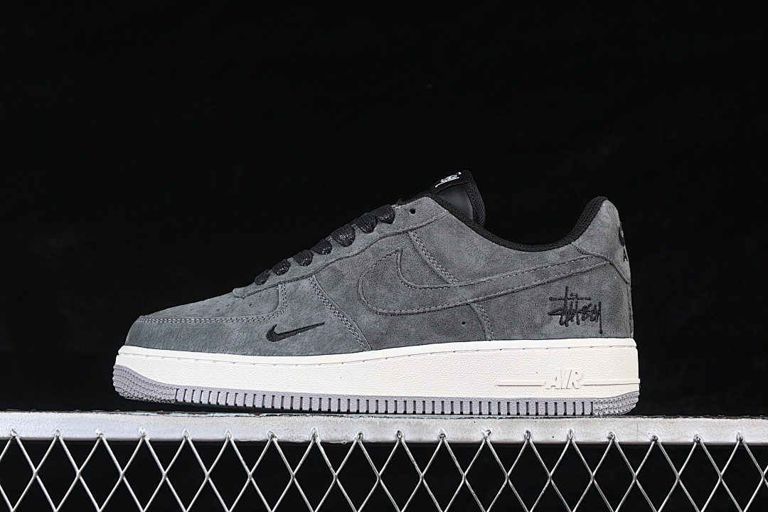 Nike [DV5477-401]-[AIR FORCE 1 07 LOW GREY/BLACK/WHITE]-[WOMAN:36-39]-[MAN:40-45] - Image 2