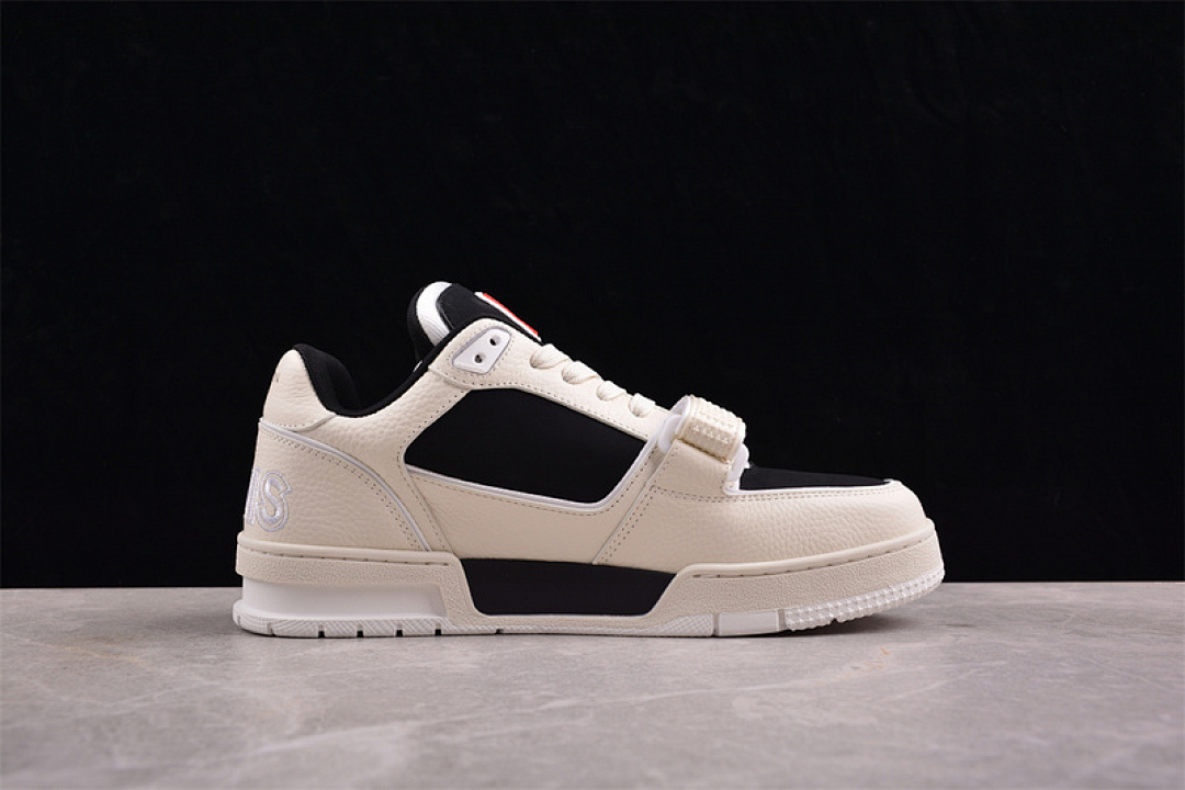 Louis Vuitton [2024TRAINER L*V LOUIS VUITTON TRAINER BLACK/GREY/KHAKI]-[WOMAN:35-39]-[MAN:40-45] - Image 7