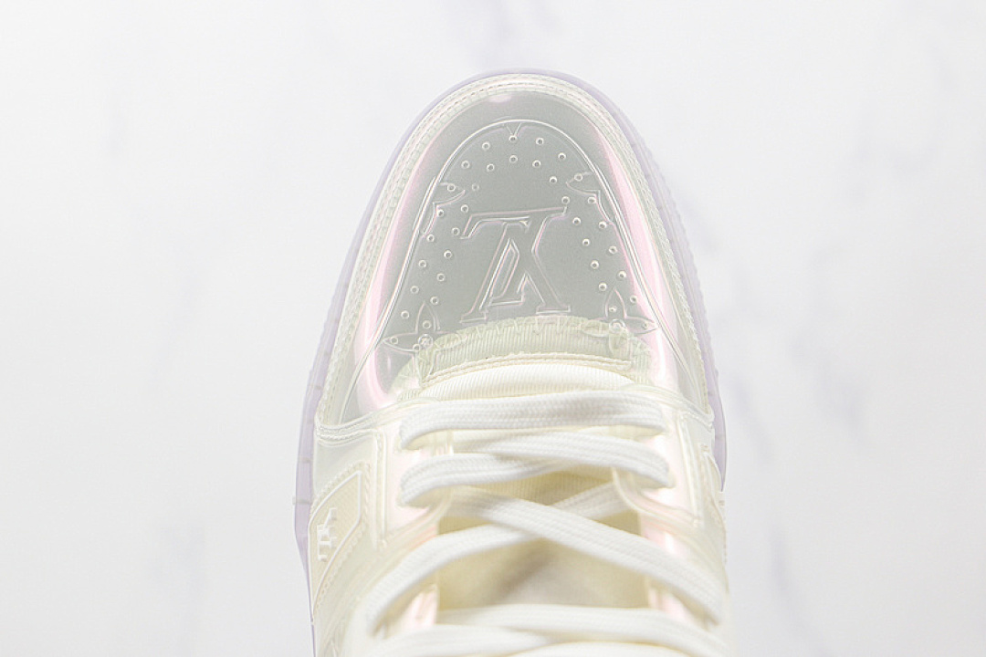 Louis Vuitton [L*V 2021 HIGH TRAINER WHITE/WHITE/WHITE]-[MAN:39-45] - Image 7