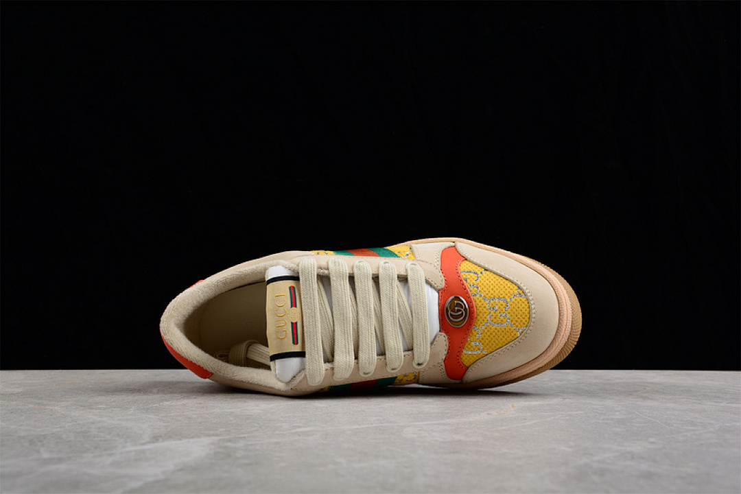 Gucci [GU*CCI DISTRESSED SCREENER SNEAKER BEIGE/GREEN/YELLOW-RED]-[WOMAN:35-39]-[MAN:40-45] - Image 14