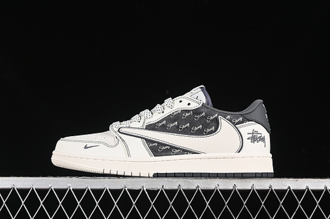 Jordan [SJ2068-123]-[TRAVIS SCOTT X FRAGMENT DESIGN AIR JORDAN 1 LOW OG SP BLACK/WHITE]-[36-45], photo 1