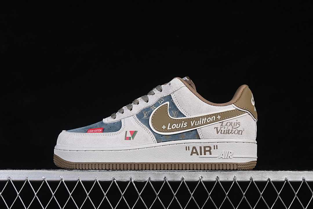 Nike Nike AIR FORCE 1 07 LOW WHITE/BLUE/GREEN · DD1982-346, photo 1