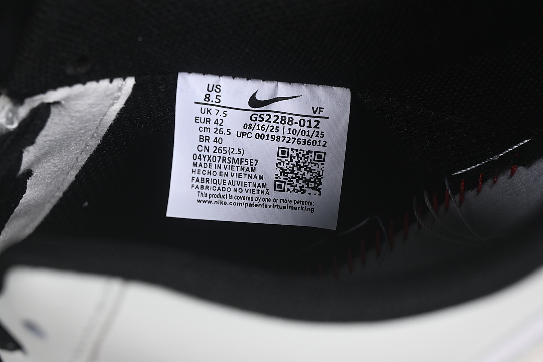 Nike [GS2288-012]-[AIR FORCE 1 07 LOW CASUAL SNEAKERS WHITE/BLACK]-[WOMAN:36-39]-[MAN:40-45] - Image 5