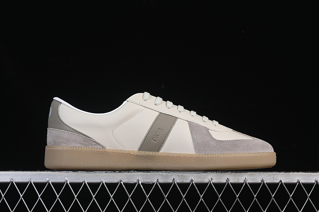 Dior [LOW-TOP DERBY SHOES WHITE/GREY/WHITE]-[WOMAN:39]-[MAN:40-45] - Image 16