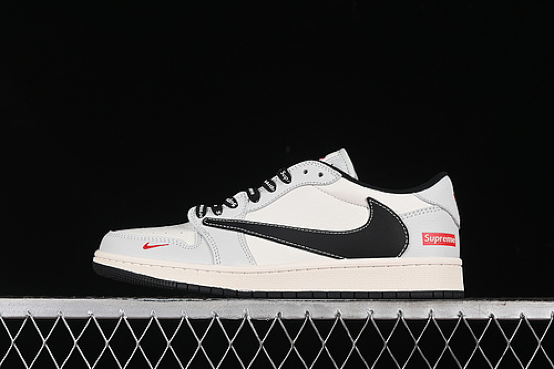 Jordan [SJ2068-119]-[TRAVIS SCOTT X FRAGMENT DESIGN AIR JORDAN 1 LOW OG SP WHITE/GREY/BLACK]-[36-45], photo 1