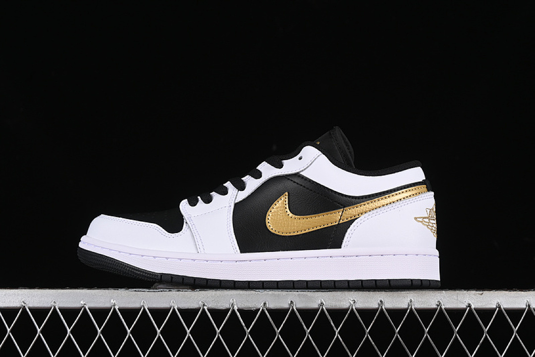 Jordan [553558-172]-[AIR JORDAN 1 LOW WHITE/BLACK/METALLIC GOLD]-[MAN:40-46], photo 1