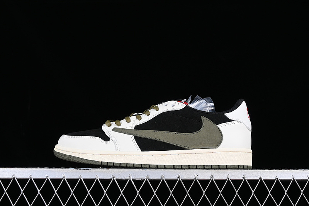 On Running [DZ4137-106]-[TRAVIS SCOTT X AIR JORDAN 1 LOW OG SAIL/UNIVERSITY RED/BLACK/MEDIUM (OLIVE]), photo 1