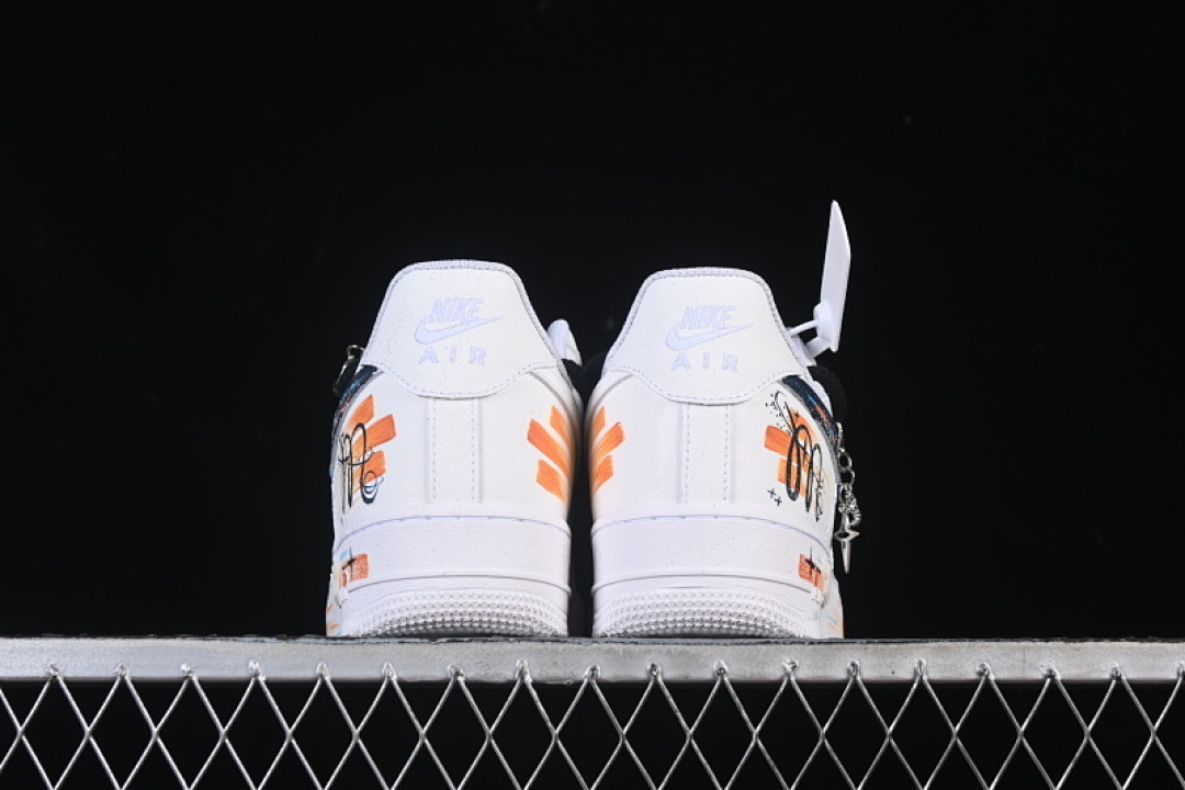 Nike [10241122]-[AIR FORCE 1 07 LOW SCORPIO CASUAL SNEAKERS ORANGE/WHITE]-[WOMAN:36-39]-[MAN:40-45] - Image 13