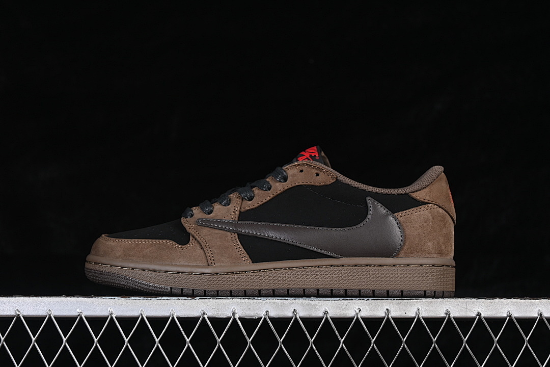 Jordan Jordan [CQ4277-001]-[TRAVIS SCOTT AIR 1 LOW OG BROWN/BLACK/RED]-[WOMAN:36-39]-[MAN:40-47.5], photo 1