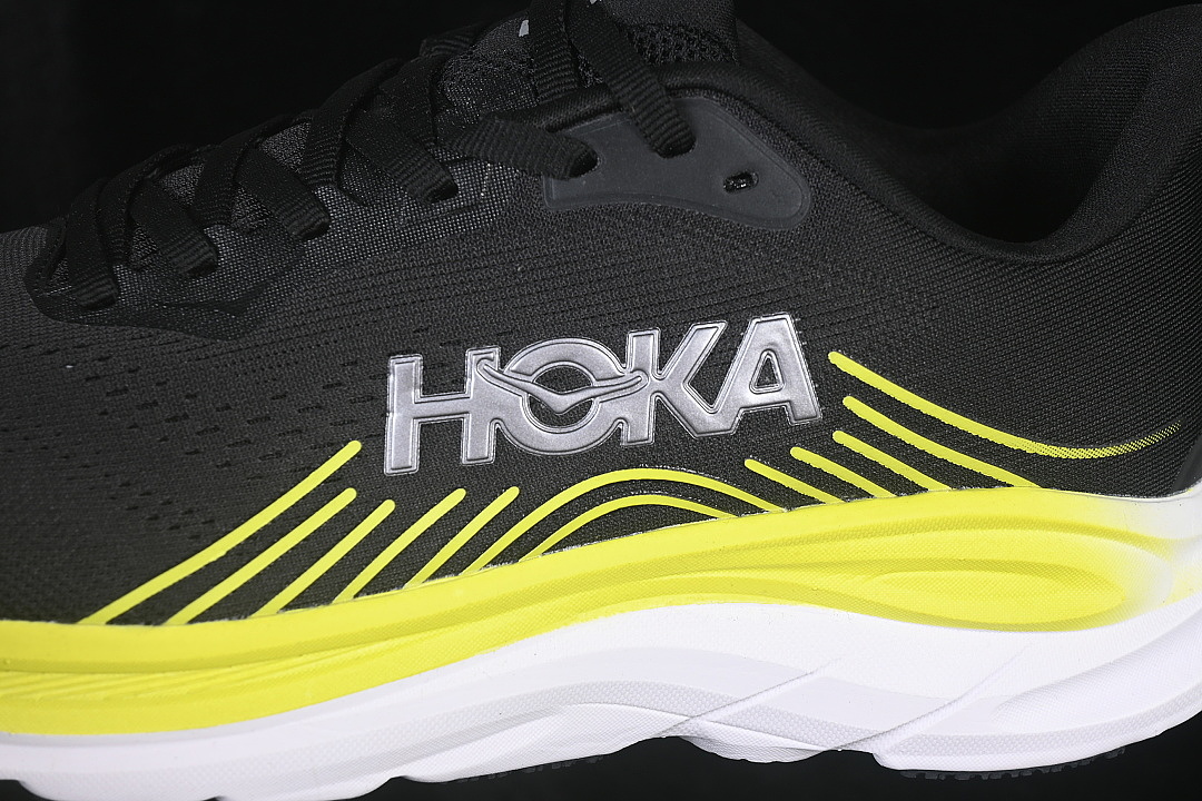 On Running [1176572 BKCS]-[ONE CLIFTON 11 BREATHABLE RUNNING SHOES BLACK/YELLOW]-[MAN:40-46] - Image 7