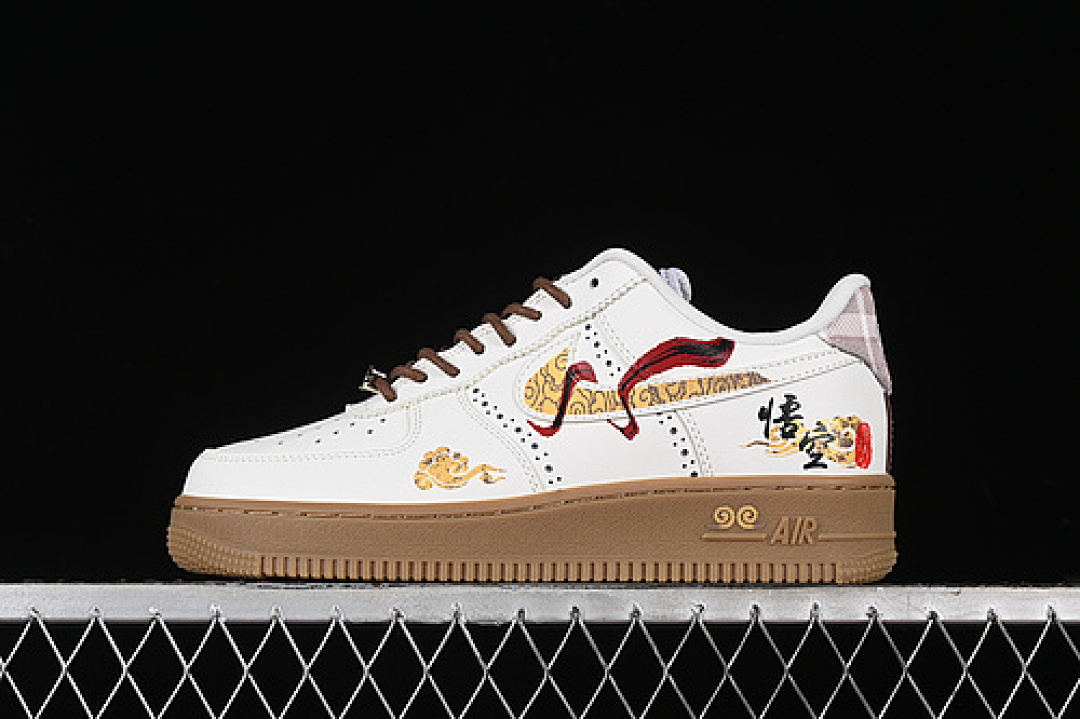 Nike [FV3700-211]-[AIR FORCE 1 07 LOW OPEN CIRRUS WHITE/YELLOW/RED/GREY]-[WOMAN:36-39]-[MAN:40-45], photo 1