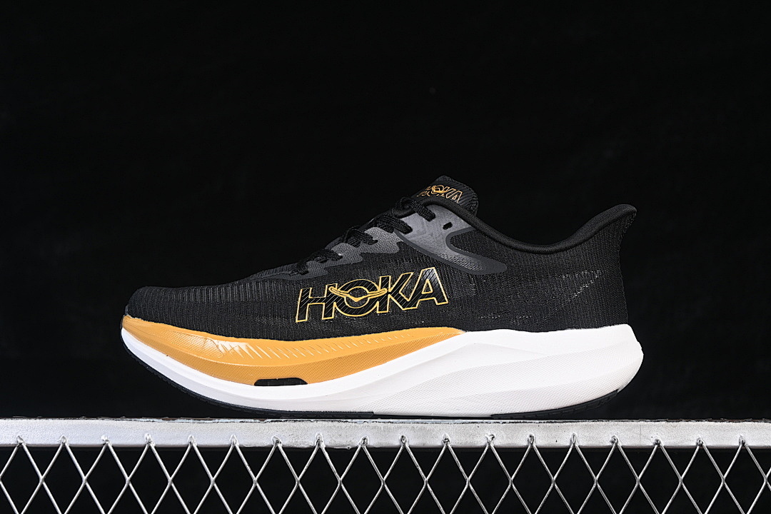Hoka [1168724 BKGD]-[MOUNTAIN RUNNING SHOES BLACK/YELLOW/WHITE]-[WOMAN:36-39]-[MAN:40-45] - Image 2
