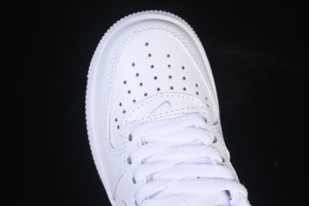 Nike [DH2925-111]-[AIR FORCE 1 07 CHILDREN'S SHOES WHITE/WHITE]-[KID:22-34]-[WOMAN:35-37.5] - Image 9
