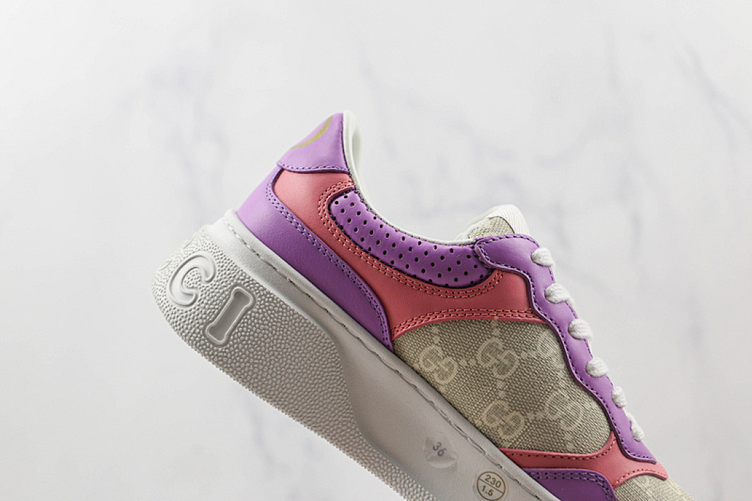 Chanel [GU*CCI SCREENER GG HIGH-TOP SNEAKER PURPLE/PINK/WHITE]-[WOMAN:35-39]-[MAN:40-44] - Image 5