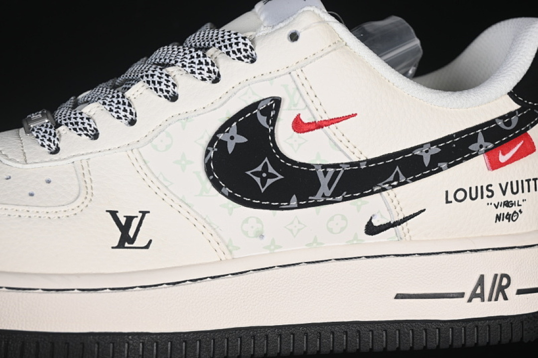 Nike [MZ9588-809]-[AIR FORCE 1 07 LOW CASUAL SNEAKERS BLACK/WHITE]-[WOMAN:36-39]-[MAN:40-45] - Image 7