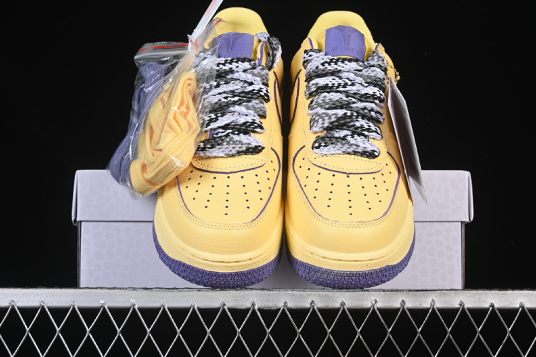 Nike [HV9408-700]-[AIR FORCE 1 07 LOW YELLOW/PURPLE]-[WOMAN:36-39]-[MAN:40-45] - Image 13