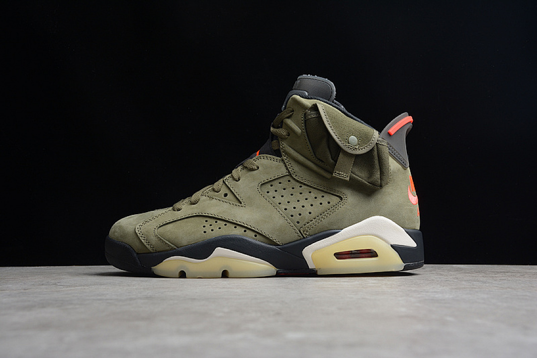 Jordan [CN1084-200]-[TRAVIS SCOTT X AIR JORDAN 6 RETRO OLIVE MEDIUM OLIVE/BLACK-SAIL-UNIVERSITY (RED]), photo 1