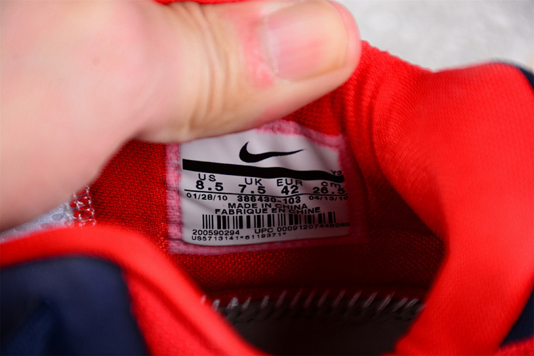 Nike [386430-103]-[ZOOM KOBE V PROTRO WHITE/OBSIDIAN/SPORT RED]-[MAN:39-46] - Image 3