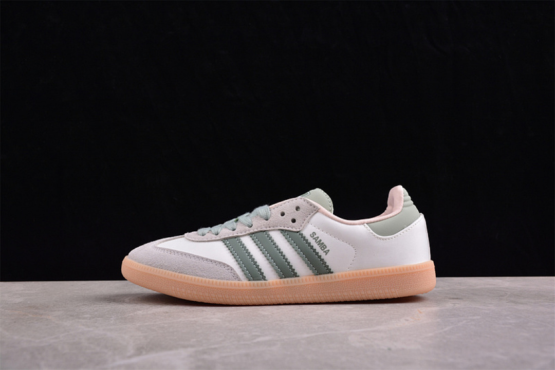 Adidas [ID0942]-[SAMBA VEGAN WHITE/GREY/GREEN]-[WOMAN:36-39]-[MAN:40-45] - Image 12