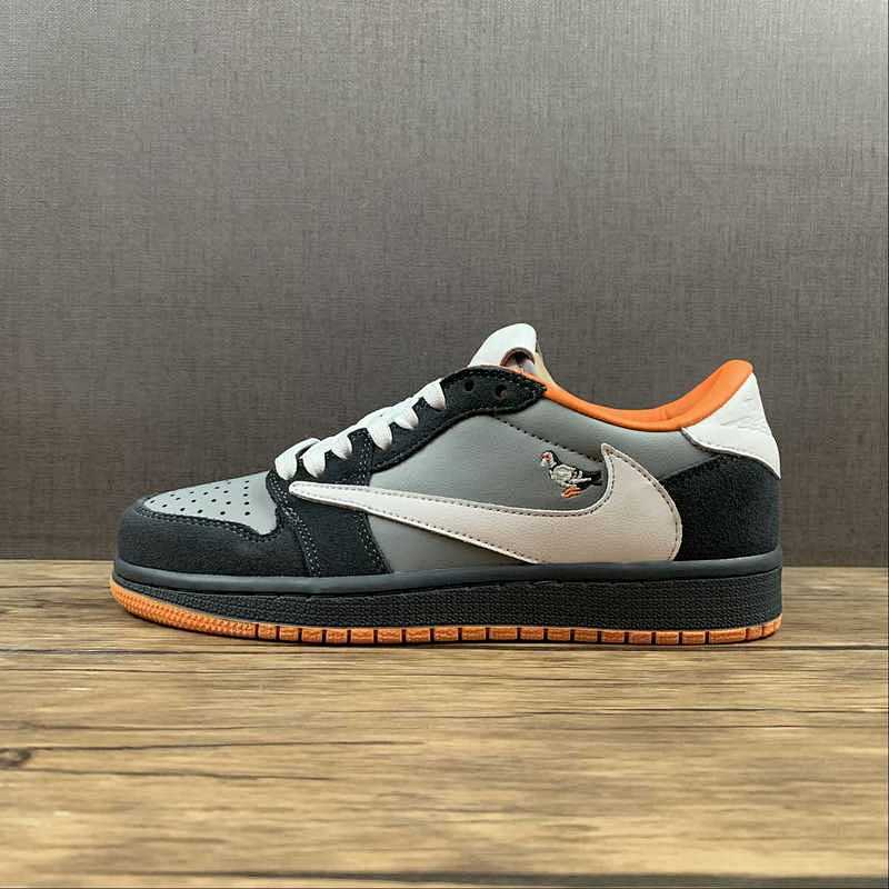 Jordan AIR Jordan 1 LOW MEDIUM GREY/WHITE-DARK GREY · 304292-011, photo 1