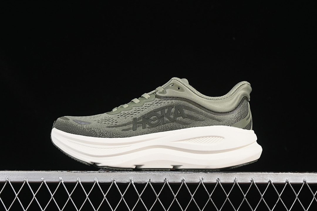 On Running [1162011 SSSC]-[HOKA ONE BONDI 9 WHITE/GREEN]-[WOMAN:36-39]-[MAN:40-45] - Image 16