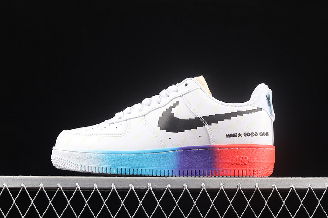 Nike [318155-113]-[AIR FORCE 1 LOW 07 HAVE A GOOD GAME WHITE/BLACK/MULTI-COLOR]-[UNISEX:35.5-45], photo 1