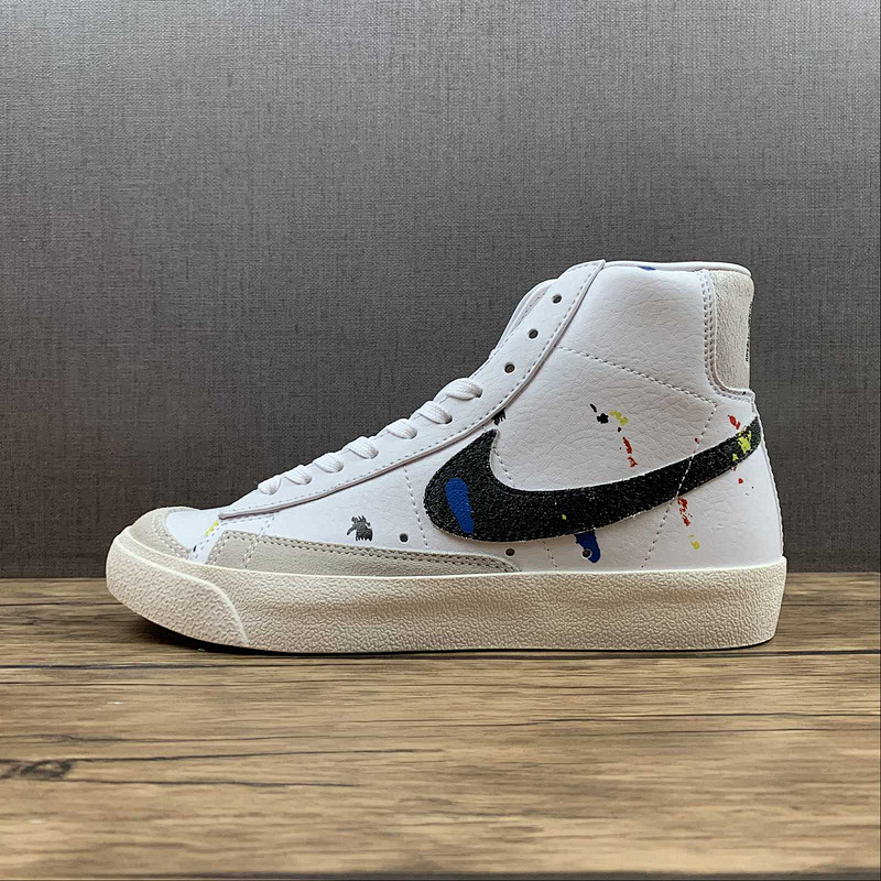 Nike BLAZER MID 77 PAINT SPLATTER WHITE/BLACK-SAIL · DC7331-100, photo 1