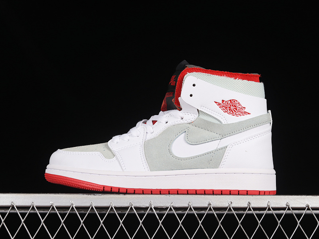 Jordan [CT0978-100]-[AIR JORDAN 1 HIGH ZOOM COMFORT HARE WHITE/LIGHT SILVER/DARK CONCORD/TRUE (RED]), photo 1