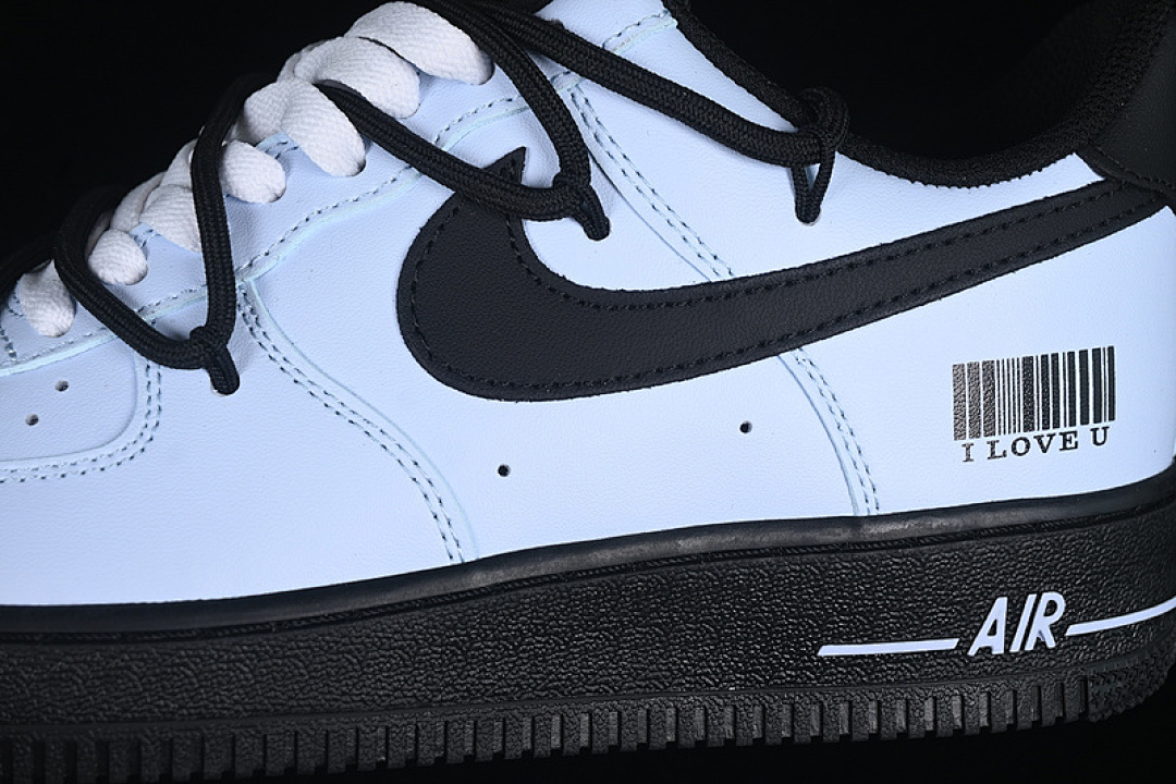 Nike [ZH0316-067]-[AIR FORCE 1 07 LOW BLACK/BLUE/WHITE]-[WOMAN:36-39]-[MAN:40-45] - Image 8