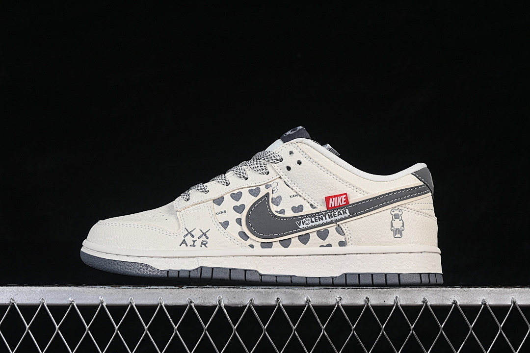 Unbranded [TX1688-006]-[DUNK LOW CASUAL SHOES DARK GRAY/BEIGE]-[WOMAN:36-39]-[MAN:40-45], photo 1