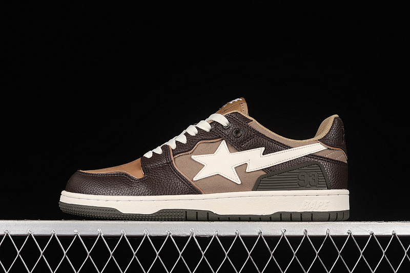 Bape HUMAN MADE Bape STA SK8 TO NIGO BROWN/DARK BROWN/WHITE · H80191013, photo 1
