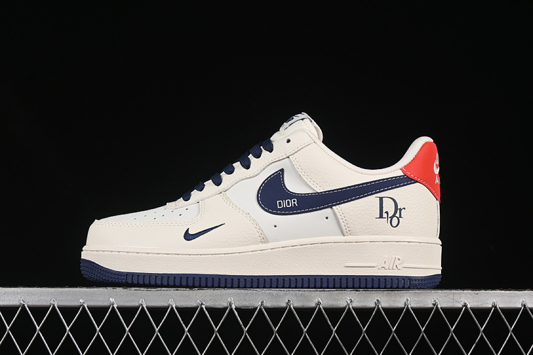 Nike [KK1988-067]-[AIR FORCE 1 07 LOW BLUE/WHITE/RED]-[WOMAN:36-39]-[MAN:40-45] - Image 2