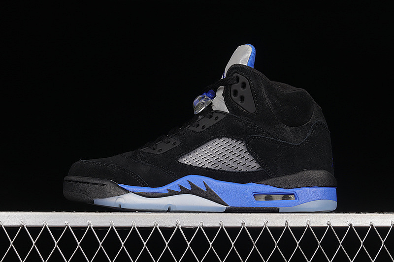 Jordan AIR Jordan 5 RETRO BLACK/RACER BLUE/REFLECTIVE SILVER · CT4838-004, photo 1