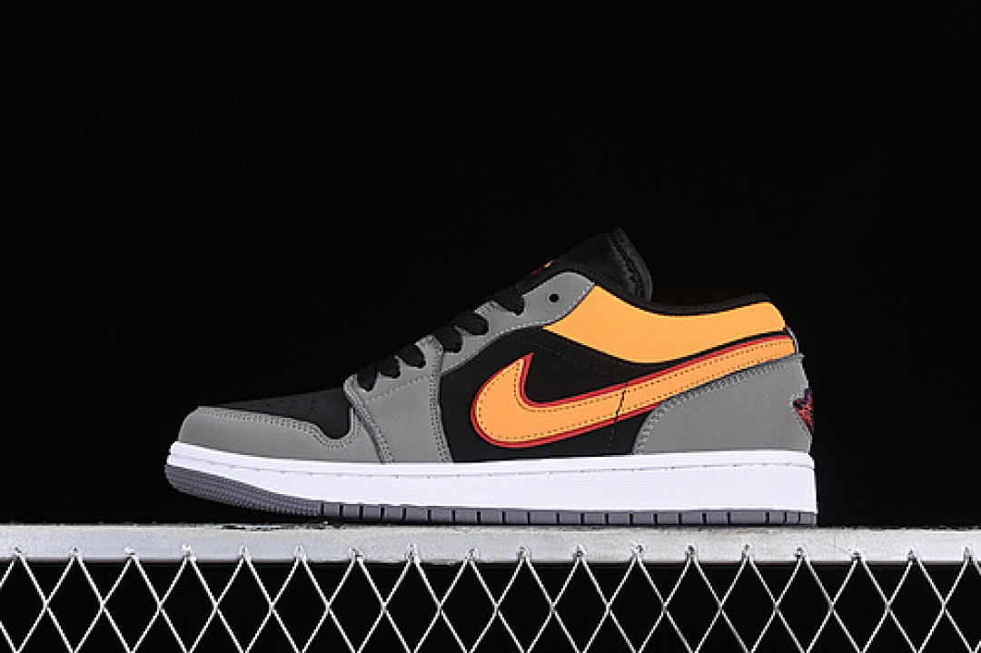 Jordan [FN7308-008]-[AIR JORDAN 1 LOW SE BLACK/VIVID ORANGE/LIGHT GRAPHITE/CARDINAL RED/WHITE]-[36-46], photo 1