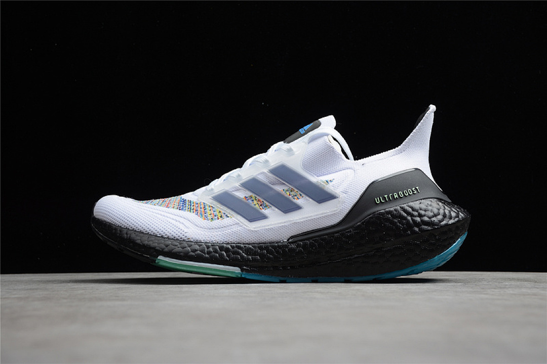 Unbranded [GZ3194]-[ULTRABOOST 21 SHOES CLOUD WHITE/CORE BLACK/SCREAMING GREEN]-[WOMAN:36-39]-[MAN:40-45], photo 1