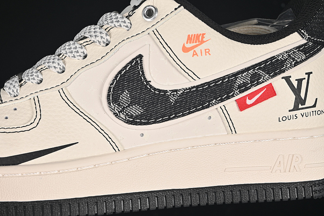 Nike [YX5066-347]-[AIR FORCE 1 07 LOW LV WHITE/GREY/BLACK]-[WOMAN:36-39]-[MAN:40-45] - Image 6