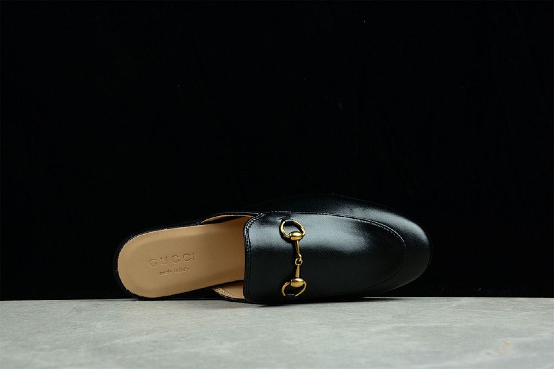 Gucci [GU*CCI SLIP-ON FLATS BLACK/BLACK/GOLD]-[WOMAN:35-40] - Image 9