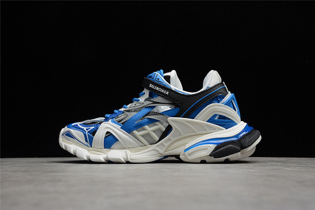 Unbranded [568615-W3GC2-9203]-[BA*LEN*CIAGA TRACK 2.0 SNEAKERS LIGHT GREY/BLUE/BLACK-WHITE], photo 1