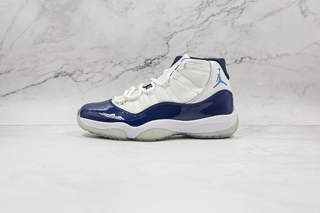 Jordan AIR Jordan 11 RETRO WIN LIKE 82 WHITE/MIDNIGHT NAVY-UNIVERSITY BLU · 378037-123, photo 1