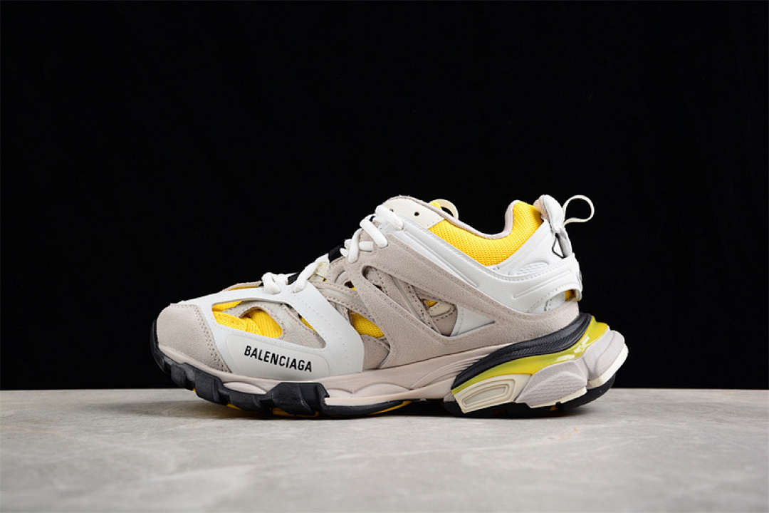 Unbranded [W1ST30258]-[BA*LEN*CIAGA TRACK SNEAKER WHITE/YELLOW/BLACK]-[WOMAN:35-39]-[MAN:40-46], photo 1